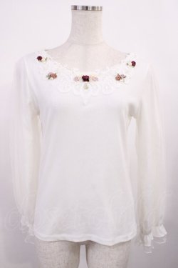 画像1: axes femme / ローズガーデンプルオーバー M オフ H-25-11-17-1018-AX-TO-NS-ZH