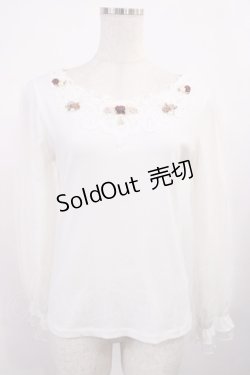 画像1: axes femme / ローズガーデンプルオーバー M オフ H-25-11-17-1018-AX-TO-NS-ZH