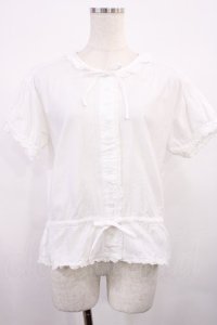 PINK HOUSE / ピンタックブラウス Free オフ H-25-11-17-1020-LO-BL-NS-ZH