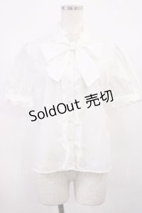 evelyn / リボンブラウス Free オフ H-25-11-17-1021-LO-BL-NS-ZH