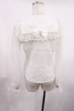 画像3: BABY,THE STARS SHINE BRIGHT / クラウン刺繍のセーラースクールブラウス Free オフ H-25-11-17-1023-BA-BL-NS-ZH