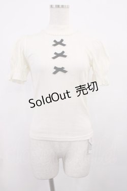 画像1: Ank Rouge / 3つリボンテレコ M オフ H-25-11-17-1026-CA-TO-NS-ZH