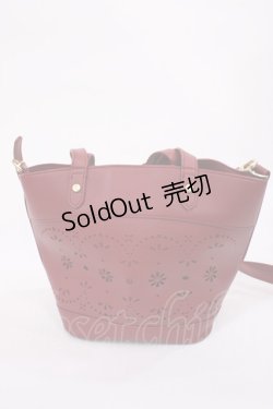 画像1: m petit by misako / AMハナパンチング2WAYバッグ  レッド H-25-11-17-1032-LO-BG-NS-ZH