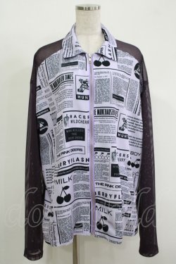 画像1: MILKBOY / CHERRY TALES JACKET  ラベンダー H-25-11-17-054-MB-JA-KB-ZH