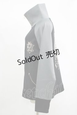 画像2: Deorart / ZIPジャージ  黒×グレー H-25-11-17-056-PU-TO-KB-ZH