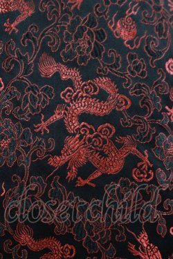 画像4: LISTEN FLAVOR / ブロケードチャイナシャツ  ブラックドラゴン H-25-11-17-057-PU-BL-KB-ZH