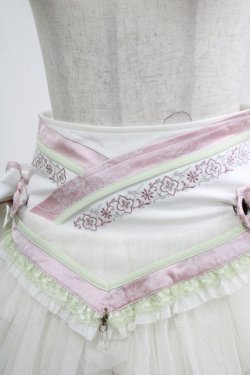 画像5: Ozz oneste / 流水羽衣天女スカート  白×ピンク H-25-11-17-006-OO-SK-KB-ZH