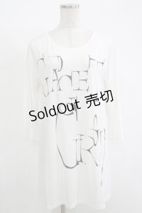 GADGET GROW / ロゴプリントロングカットソー  白 H-25-11-17-059-GO-TO-KB-ZH