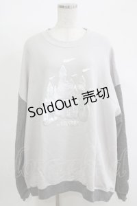 LAND by MILK BOY / CASTLE SWEATS  ライトグレー H-25-11-17-060-MB-TO-KB-ZH