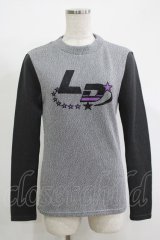 LAND by MILK BOY / LANDニットトップス  グレー H-25-11-17-062-MB-TO-KB-ZH