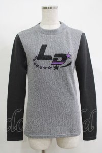 LAND by MILK BOY / LANDニットトップス  グレー H-25-11-17-062-MB-TO-KB-ZH