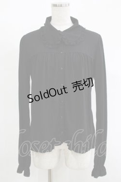 画像1: PUTUMAYO / 切替カットブラウス  ブラック H-25-11-17-063-PT-BL-KB-ZH