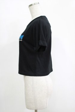 画像2: LISTEN FLAVOR / BASICモルフォ刺繍Tee  ブラック H-25-11-17-064-PU-TO-KB-ZH