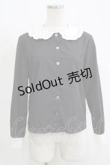 MILK / Everytimeブラウス  ブラック×ホワイト H-25-11-17-070-ML-BL-KB-ZH