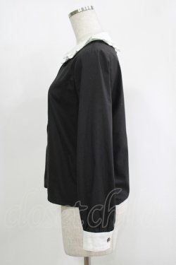 画像2: MILK / Everytimeブラウス  ブラック×ホワイト H-25-11-17-070-ML-BL-KB-ZH