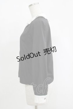 画像2: MILK / Everytimeブラウス  ブラック×ホワイト H-25-11-17-070-ML-BL-KB-ZH