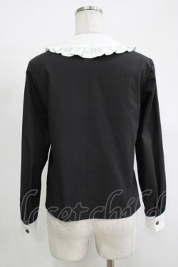 画像3: MILK / Everytimeブラウス  ブラック×ホワイト H-25-11-17-070-ML-BL-KB-ZH