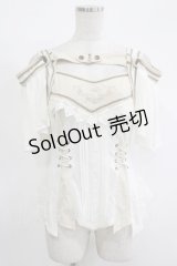 Ozz oneste / rose刺繍使い 2way frillカットソー（ALYSモデル）  オフ H-25-11-17-072-OO-TO-KB-ZH