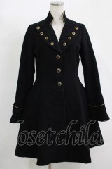 ATELIER BOZ / スタンドカラーウールコート  黒 H-25-11-17-008-EL-CO-KB-ZH