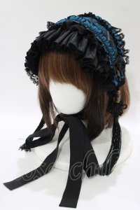 Ozz oneste / 和飾りヘッドドレス  黒 H-25-11-17-078-OO-AC-KB-ZT437