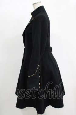 画像2: ATELIER BOZ / スタンドカラーウールコート  黒 H-25-11-17-008-EL-CO-KB-ZH