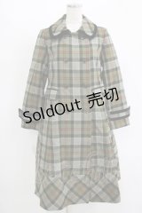 Jane Marple / Tartan check コクーンコート Free カーキ H-25-11-17-009-JM-CO-KB-ZH
