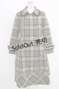 Jane Marple / Tartan check コクーンコート Free カーキ H-25-11-17-009-JM-CO-KB-ZH