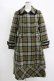 画像1: Jane Marple / Tartan check コクーンコート Free カーキ H-25-11-17-009-JM-CO-KB-ZH (1)