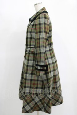 画像2: Jane Marple / Tartan check コクーンコート Free カーキ H-25-11-17-009-JM-CO-KB-ZH