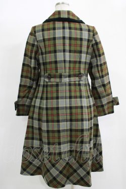画像3: Jane Marple / Tartan check コクーンコート Free カーキ H-25-11-17-009-JM-CO-KB-ZH