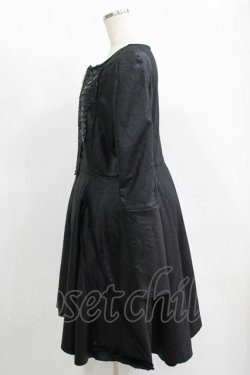 画像2: h.NAOTO / 鱗ZIPコートワンピース  黒 H-25-11-17-010-HN-CO-KB-ZH