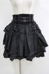 Ozz oneste / Pirates Roseプリーツスカート  黒 H-25-11-17-012-OO-SK-KB-ZH