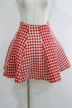 画像1: MILK / ニットフレアスカート  レッド H-25-11-17-013-ML-SK-KB-ZH