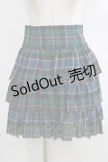 Jane Marple / タータンチェックフリルスカート  グリーン H-25-11-17-014-JM-SK-KB-ZH