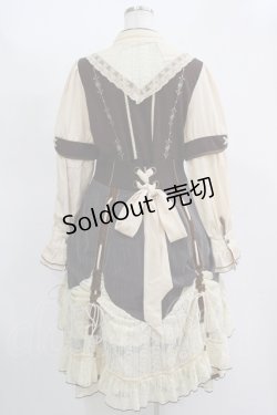 画像3: Ozz oneste / Mellifluous Rose Onepiece  生成り×茶 H-25-11-17-002-OO-OP-KB-ZH