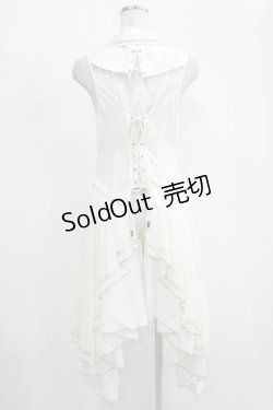 画像3: Ozz oneste / 薔薇刺繍オーバー付きベスト  白 H-25-11-17-020-OO-TO-KB-ZH