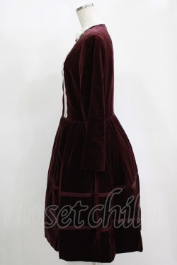 画像2: Jane Marple / コットンベルベットマリオネットドレス M ボルドー H-25-11-17-003-JM-OP-KB-ZH