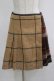 画像1: Jane Marple Dans Le Salon / ウールタータンチェックのラップスカート M ブラウン H-25-11-17-021-JM-SK-KB-ZH (1)