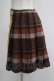 画像2: Jane Marple Dans Le Salon / ウールタータンチェックのラップスカート M ブラウン H-25-11-17-021-JM-SK-KB-ZH (2)