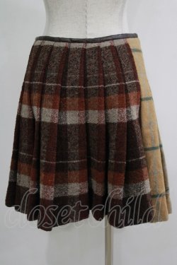 画像3: Jane Marple Dans Le Salon / ウールタータンチェックのラップスカート M ブラウン H-25-11-17-021-JM-SK-KB-ZH