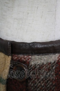 画像6: Jane Marple Dans Le Salon / ウールタータンチェックのラップスカート M ブラウン H-25-11-17-021-JM-SK-KB-ZH