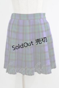 MILK / Torte Checkミニスカート  ブルーベリージャム H-25-11-17-022-ML-SK-KB-ZH