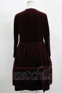 画像3: Jane Marple / コットンベルベットマリオネットドレス M ボルドー H-25-11-17-003-JM-OP-KB-ZH