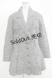 MILK / ツイードショートジャケット＆スカート  グレー H-25-11-17-023-ML-JA-KB-ZH