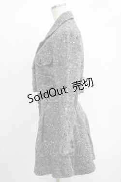 画像2: MILK / ツイードショートジャケット＆スカート  グレー H-25-11-17-023-ML-JA-KB-ZH