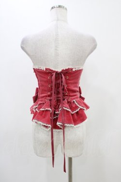 画像2: Angelic Pretty / エレガント別珍ビスチェ Free ピンク H-25-11-18-1037-AP-JA-NS-ZH