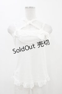 Angelic Pretty / ドレッシーフリルデコレーションキャミソール Free 白 H-25-11-18-1038-AP-TO-NS-ZH