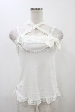 画像1: Angelic Pretty / ドレッシーフリルデコレーションキャミソール Free 白 H-25-11-18-1038-AP-TO-NS-ZH