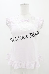 Angelic Pretty / ピュアエンジェルノースリーブカットソー Free ラベンダー H-25-11-18-1039-AP-TO-NS-ZH