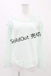 Angelic Pretty / Prettyボートネックカットソー Free ミント H-25-11-18-1040-AP-TO-NS-ZH